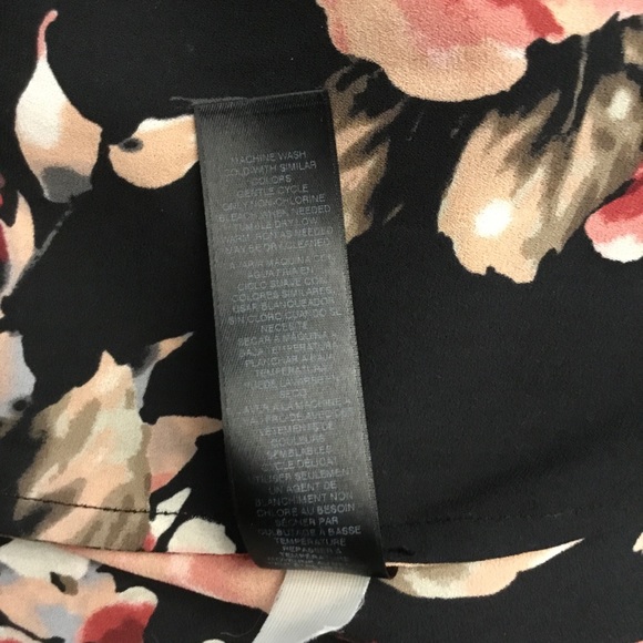 White House Black Market Long-Sleeve Floral Choker Shift Dress Size S NW… - Picture 13 of 14